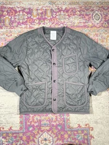 Alpha Industries Taylor Stitch Field Jacket Liner Size 44 Nylon Slate Grey - Picture 1 of 6