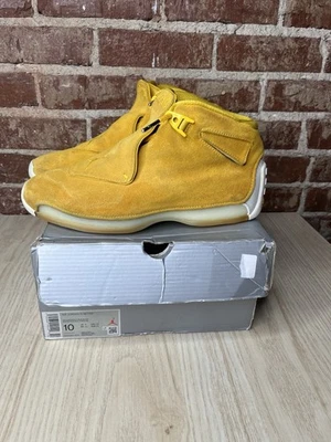 Nike Air Jordan 18 Retro Amarillo Gamuza Ocre 2018 AA2494-701 Talla 9.5  Foto 1 de 4
