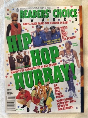 Word Up Hip Hop Hurray June 1993 Magazine -TLC, Doctor Dre, Bobby Brown - Image 1 of 2