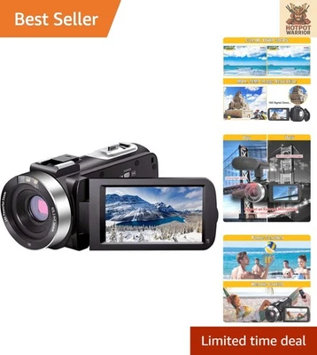 Versatile 1080P Camcorder with IR Night Vision, 3.0 Inch Screen & Remote Menu - Image 1 of 4