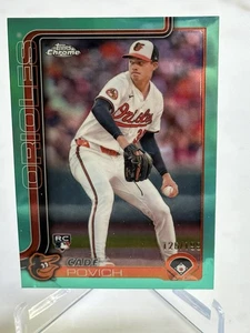 2025 Topps Chrome CADE POVICH Teal Refractor /199 - Picture 1 of 2