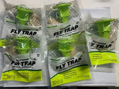 RESGATE! Armadilha para moscas suspensa descartável externa, adicione água, 5 armadilhas - Imagem 1 de 4