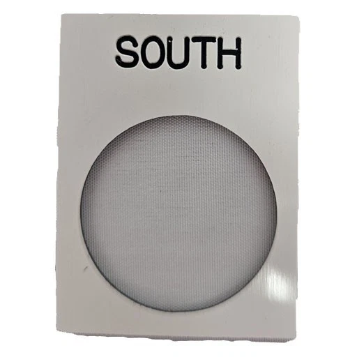 ZB2BY2002 - Schneider Electric - Placa de identificación con pulsador blanco "SUR" Foto 1 de 1