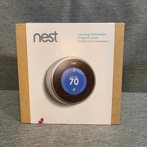 Termostato apprendimento Nest T200577 nuovo (2a generazione) nuovo scatola aperta - Foto 1 di 7