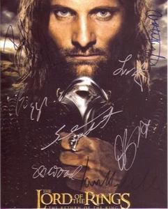 FOTO DE PELÍCULA FIRMADA POR EL SEÑOR DE LOS ANILLOS 8X10 REIMPRESIÓN ENVÍO Y DEVOLUCIÓN GRATUITOS - Imagen 1 de 1
