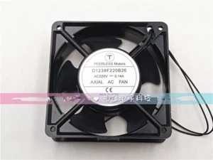 1 pcs T PEERLESS Motors Fan D1238F220B26 AC220V 12cm 2 wire Aluminum frame fan - Picture 1 of 1