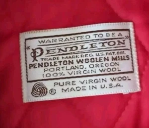 Vintage PENDLETON Thinsulate Jacke Mantel Schurwolle Classic Made USA Gr. Small  - Bild 1 von 8