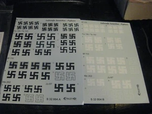 Luftwaffe Jagdmarkierungen Bf-109, Fw 190, Ta 152, Bf 110, & Me262-Tally HO! - 1/32 - Bild 1 von 2