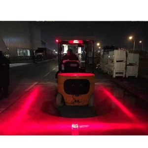 Forklift Safety Light LED Red Zone Warehouse Pedestrian Warning One-line form - Bild 1 von 21