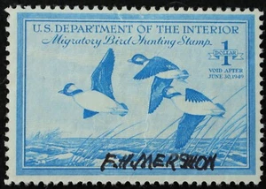 U.S. Used Stamp Scott #RW15 $1 Federal Duck Hunting. Fine - Very Fine. Choice! - Picture 1 of 2