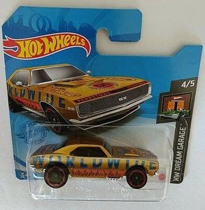 ´67 CAMARO. World Wide. Amarillo. Hot Wheels 2021. HW Drem Garage 4/5.Mattel New - Imagen 1 de 2