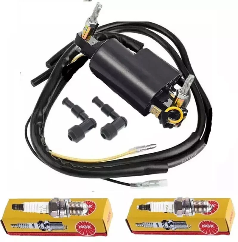Ignition Coil +Spark Plug for Kawasaki KZ440 1980 1981 1982 1983 Double Line - Image 1 of 4