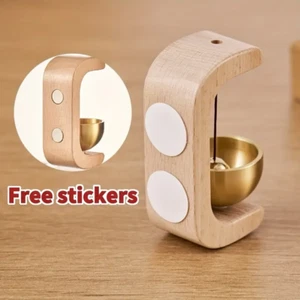 Wind Chime Door Bell Entrance Bell Magnetic Wooden-Copper for Coffee Shop NICE - Picture 1 of 6