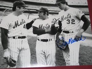METS, RANGERS PITCHING LEGEND JON MATLACK AUTOGRAPHED 8X10 W/ SEAVER,YOGI & COA - Picture 1 of 7