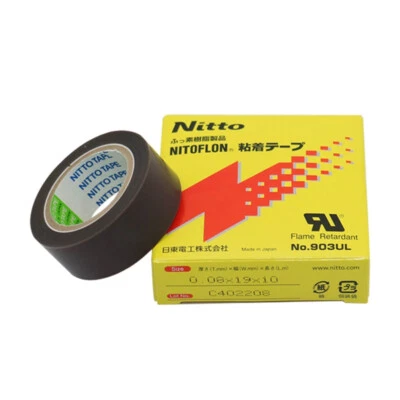 Cinta NITOFLON de alta temperatura Nitto 903UL 0,08*19*10 para máquina para hacer bolsas Foto 1 de 4