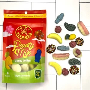Pawty Mix Brand Dog Lollies 1x100g Bag Natural Australian Made Local Ingredients - Foto 1 di 8