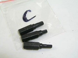 Torx 1/4" Screw Bits, USA Lot C T15 T20 T25, 3pc Set - Picture 1 of 1