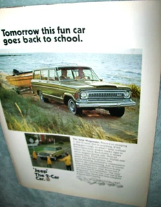 1970 70 Jeep Wagoneer Mid-Size Mag Car / Truck Ad - "Tomorrow this fun car.. - Bild 1 von 1