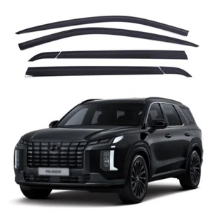Smoke Weathershield Weather Shield Window Visor 6p for 2024 Hyundai Palisade - Picture 1 of 10