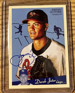 2008 Upper Deck Goudey JEREMY GUTHRIE Goudey Graphs Autograph #GG-JG ORIOLES