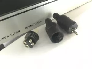 Paar DIN 2-Pin Lautsprecherstecker für Grundig RTV820 Radio Verstärker - Bild 1 von 1