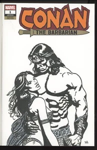 CONAN THE BARBARIAN 2019 Marvel Custom Artist Sketch Comic Variant 1/1 - Picture 1 of 2
