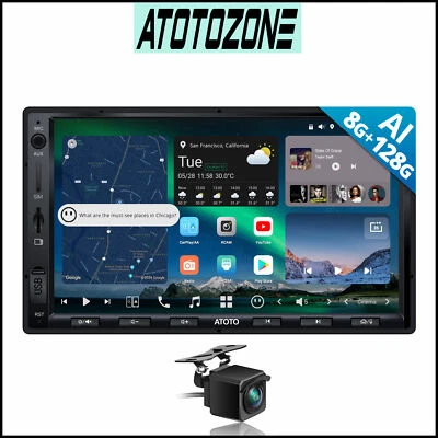 ATOTO X10 7'' 2Din Android 13 Autoradio ChatGPT AI GPS Radio + HD Rückfahrkamera - Bild 1 von 4