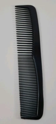 5" Pocket Comb – Black Durable Plastic Travel Hair Comb for Men & Women – NEW - Image 1 of 3