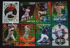 2022 Panini Mosaic Baseball GREEN INSERT PRIZMS with Rookies You Pick the Card
