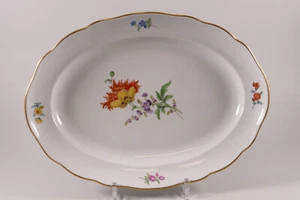 Meissen große Braten- Gemüse- Platte Blume 2 oval II. Wahl 35x25cm - Bild 1 von 4