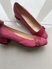 Hobbs Pink Suede Shoes Size 37.5 Uk 4.5