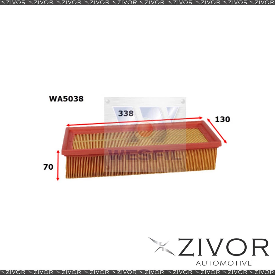 Wesfil Air Filter For Volkswagen Passat 2.0L TDi 02/10-on - WA5038 *By Zivor* - image 1 of 1