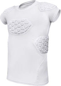 Exxact Sports Elite 6-Pad Erwachsene gepolstertes Fußball Kompressionsshirt - Bild 1 von 32