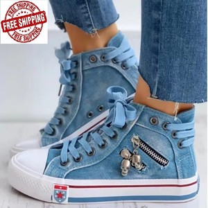 denim trainers womens