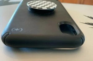 SPECK CASE PRESIDIO 10' DROP BLACK MATTE CASE IPHONE X, Xs HYBRID PHONE KNOB - Picture 1 of 9
