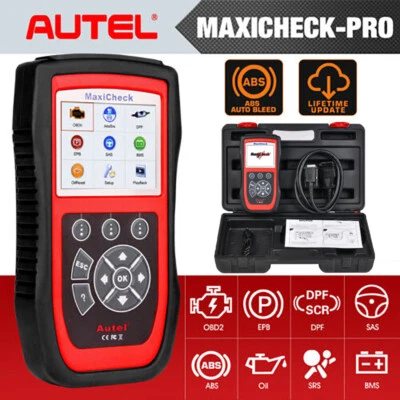 2025 Autel MaxiCheck Pro Scanner Auto Diagnóstico ABS Freio SRS DPF Atualização Gratuita - Imagem 1 de 4