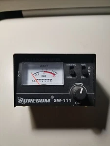  SURECOM SW-111 100 Watt SWR/Power Meter for CB Radio Antenna,used - Picture 1 of 3