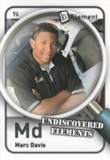 2009 Element (Wheels) NASCAR Racing #96 Marc Davis RC Undiscovered Elements