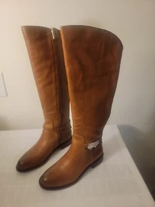 Franco Sarto Mujer Haylie Marrón Coñac Botas de Montar Zapatos Talla 7 1/2 M - Imagen 1 de 5