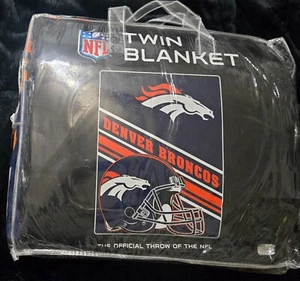NFL Denver Broncos 60" by 80" Twin XL Size Raschel Blanket - Picture 1 of 2
