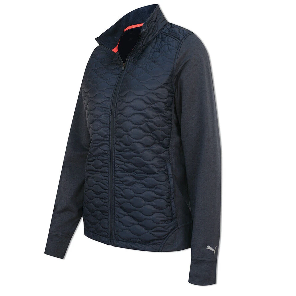 Ladies Puma Golf Cloudspun Primaloft Quilted Jacket, Navy Blue, NEW - Image 1 of 1