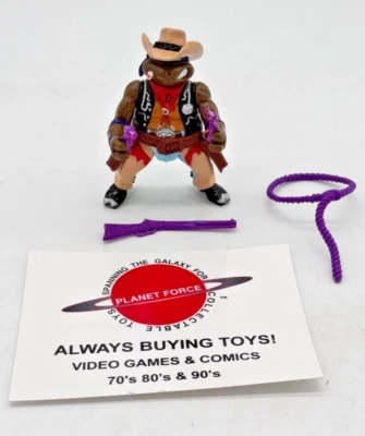 1992 Crazy Cowboy Don Complete Wacky Wild West Vintage TMNT Figure - Image 1 of 2