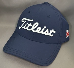 Titleist Players Performance Ball Marker Alabama Flag Golf Hat NEW Navy White - Picture 1 of 4