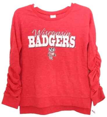 NUEVA Sudadera Wisconsin Badgers UW Coliseo Roja Scrunch niños jóvenes niñas M 7-8 Foto 1 de 4
