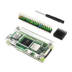 Für Raspberry Pi Zero 2W/W/WH Acrylgehäuse Shell mit Aluminium Kühlkörper Teile - Bild 1 von 6