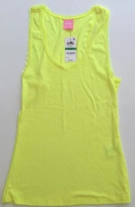 New Jenni by Jennifer Moore Womens Solid Lace-Trim Tank Top, Fresh Limon, Medium - Picture 1 of 1