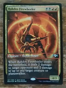 MTG Ravnica Allegiance Promo Foil: Rakdos Firewheeler (Full Alternate Art) - Picture 1 of 2