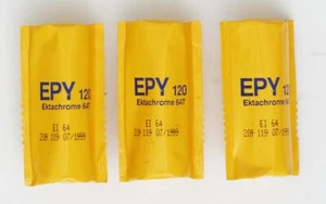 3 abgelaufene Kodak Dia-Roll-Filme EPY 64 T, kann man crossen (siehe Fotos) - Bild 1 von 6