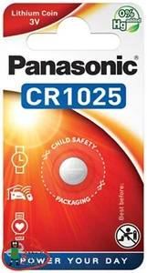 4 x Panasonic CR 1025 Lithium Batterie Knopfzelle 3 Volt 30mAh - Bild 1 von 1