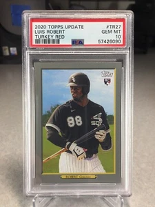 2020 Topps Update Turkey Red Luis Robert Rookie #TR27 - PSA 10 - White Sox - Picture 1 of 2